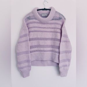 Everlane The Puff Sweater in Lilac Size Medium Knit Pullover Sweater